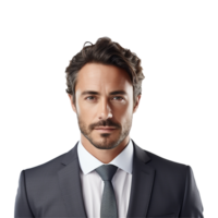 AI generated Young Businessman isolated on transparent background png