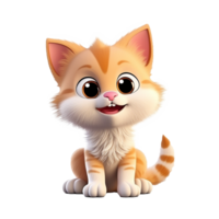 AI generated Cat png isolated on transparent background