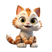 AI generated Cat png isolated on transparent background