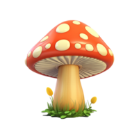 AI generated Mushrooms png isolated on transparent background