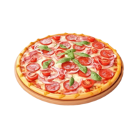 ai gegenereerd heerlijk pizza PNG geïsoleerd Aan transparant achtergrond