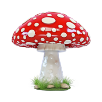 AI generated Mushrooms png isolated on transparent background