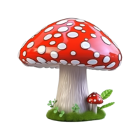 AI generated Mushrooms png isolated on transparent background