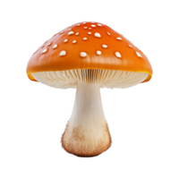 AI generated Mushrooms png isolated on transparent background