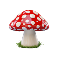 AI generated Mushrooms png isolated on transparent background