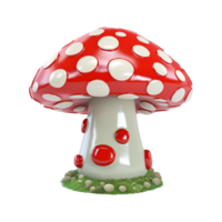 AI generated Mushrooms png isolated on transparent background