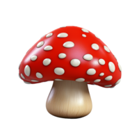 AI generated Mushrooms png isolated on transparent background