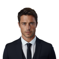 AI generated Young Businessman isolated on transparent background png