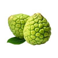 AI generated Sugar apple or custard apple png isolated on transparent background