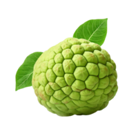 AI generated Sugar apple or custard apple png isolated on transparent background