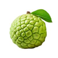 AI generated Sugar apple or custard apple png isolated on transparent background