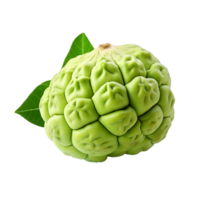 AI generated Sugar apple or custard apple png isolated on transparent background