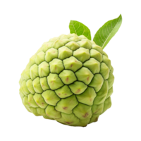 AI generated Sugar apple or custard apple png isolated on transparent background