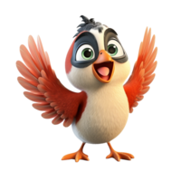 AI generated Bird png isolated on transparent background