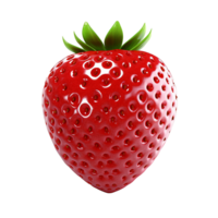 ai généré rose Frais fraise png isolé sur transparent Contexte