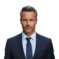 AI generated Young Businessman isolated on transparent background png