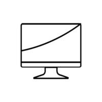 Modern  computer Monitor vector illustration