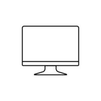 Modern  computer Monitor vector illustration