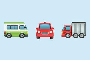 car transportation set icon symbol  art vector illustration