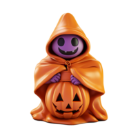 AI generated Halloween pumpkin png isolated on transparent background