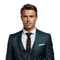 AI generated Businessman isolated on transparent background png