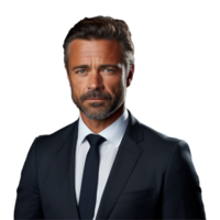 AI generated Businessman isolated on transparent background png