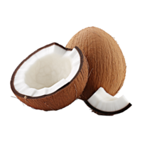 AI generated Pouring coconut juice png isolated on transparent background