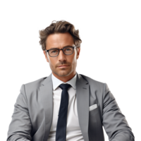 AI generated Businessman isolated on transparent background png