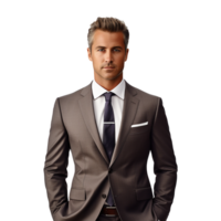 AI generated Businessman isolated on transparent background png