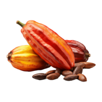 ai generato cacao png isolato su trasparente sfondo