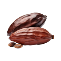 ai gegenereerd cacao PNG geïsoleerd Aan transparant achtergrond