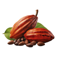 ai généré cacao png isolé sur transparent Contexte