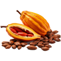 ai generato cacao png isolato su trasparente sfondo