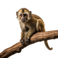 AI generated Monkey png isolated on transparent background