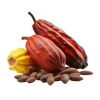 ai generato cacao png isolato su trasparente sfondo