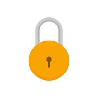 padlock symbol vector illustration design, safety and security protection on white background