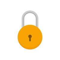 padlock symbol vector illustration design, safety and security protection on white background