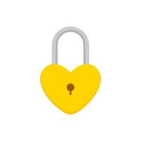 Padlock flat design vector illustration. lock. Security, safety, encryption, protection, privacy concept. vector icon. Cartoon minimal style.