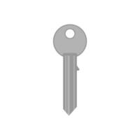 key flat design vector illustration. security system concept represented by key icon. isolated and flat illustration