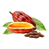 ai generato cacao png isolato su trasparente sfondo