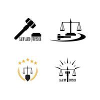 Law And Justice logo vector template illustration