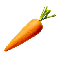 AI generated A top view of a healthy carrot isolated on a transparent background png