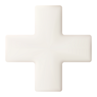 White medical cross illustration. Symbol of first aid png