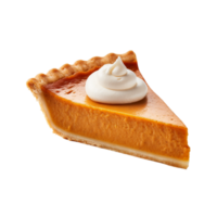 AI generated Pumpkin Pie Slice on transparent background PNG image