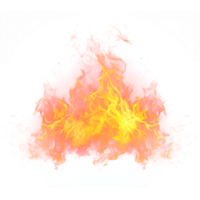 ai generato fuoco fiamma effetto png