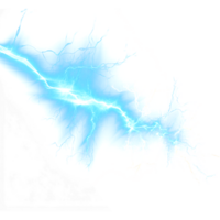 ai généré tonnerre lumière effet png