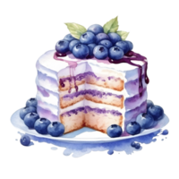 BlueBerry Cake illustrations  , Blueberry Cake clipart png