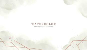 Abstract horizontal watercolor background. Neutral light colored empty space background illustration vector