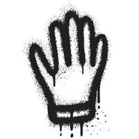 Spray Painted Graffiti hand Sprayed isolated with a white background. vector