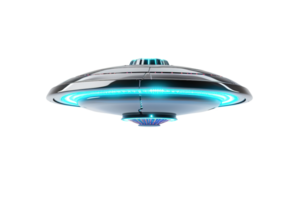 ai generiert generativ ai, png UFO, Außerirdischer Transport, Raum Schiff